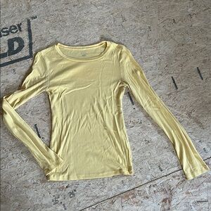 J crew Yellow Long Sleeve Women's Top